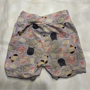 🔮 Cute Squishmallow Cats Print Bummie Shorts